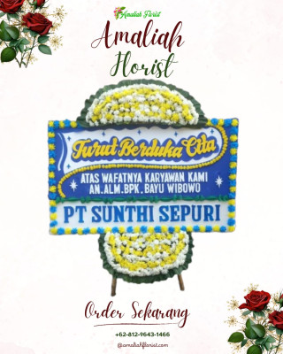 Papan Bunga Duka di Pancoran